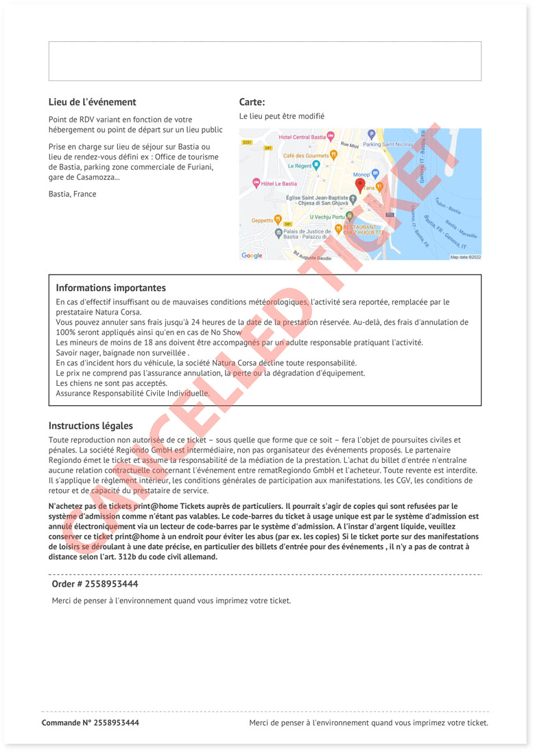 exemple ticket explore corsica